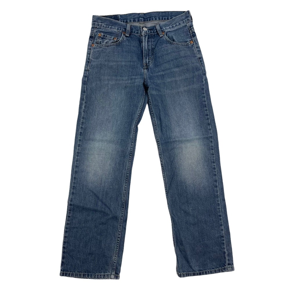 Levis 550 Relaxed Fit Boys Straight Leg Blue Denim Jeans Sz Tag 14 Reg 27 x 27